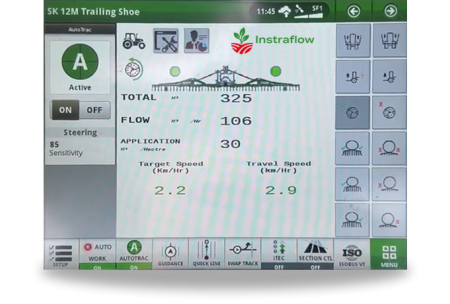 ISO control systems for slurry spreading